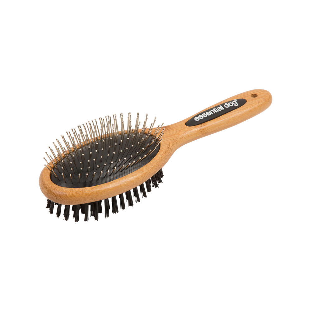 Natural Bamboo Two-Sided Brush: Dogs & Cats